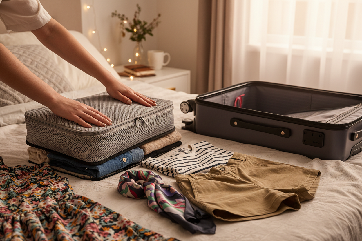 The Best for Overpackers: Well Traveled Compression Packing Cubes
